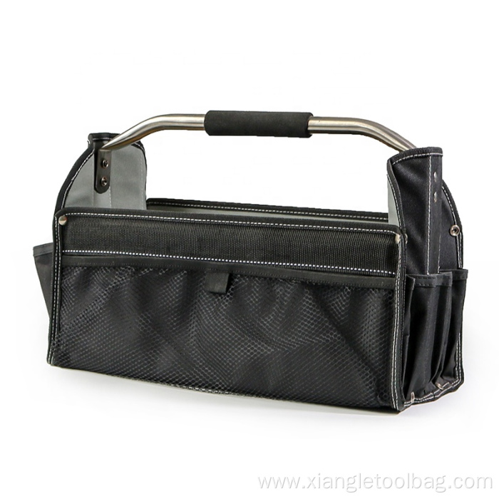 Foldable Design Tote Tools Bag with Metal Handle